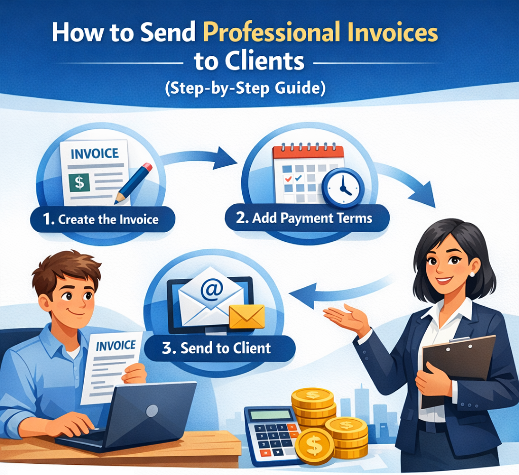 How to Send Professional Invoices to Clients (Step-by-Step Guide)