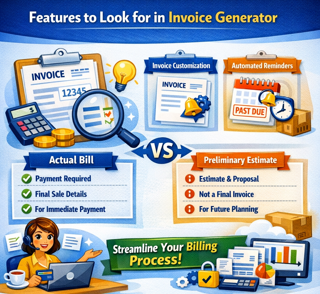 Features to Look for in Invoice Generator